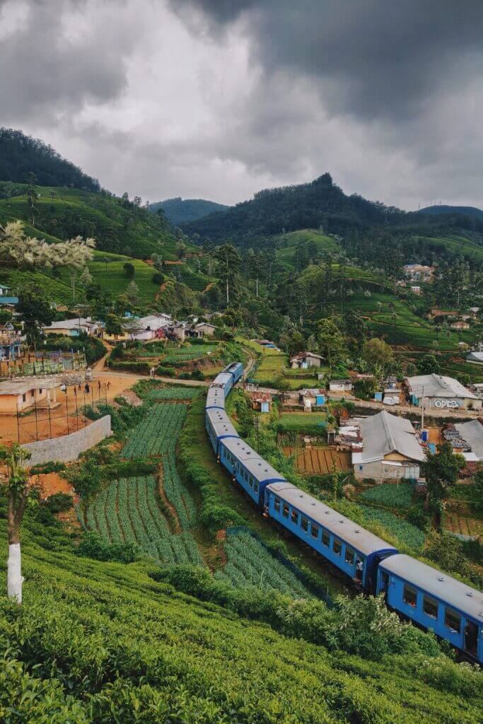 Blue train Nanuoya, Sri Lanka