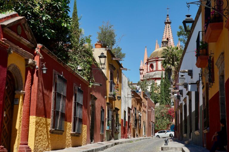 City street, Parroquia de San Miguel Arcángel, San Miguel de Allande, Mexico 10 Must Visit Budget Travel Destinations 2021 Chubby Diaries