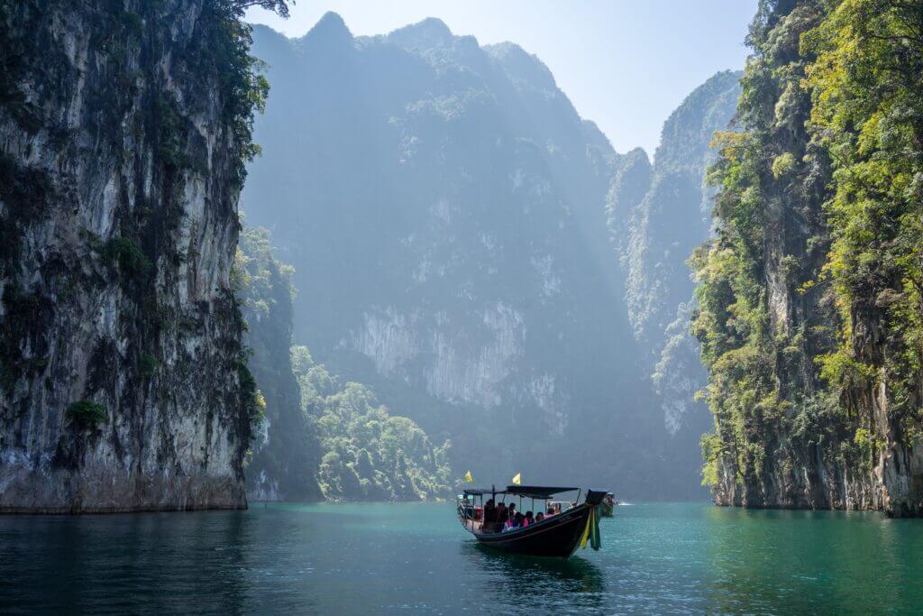 Boat Khao Sok National Park in Khlong Sok, Thailand 10 Must Visit Budget Travel Destinations 2021 Chubby Diaries
